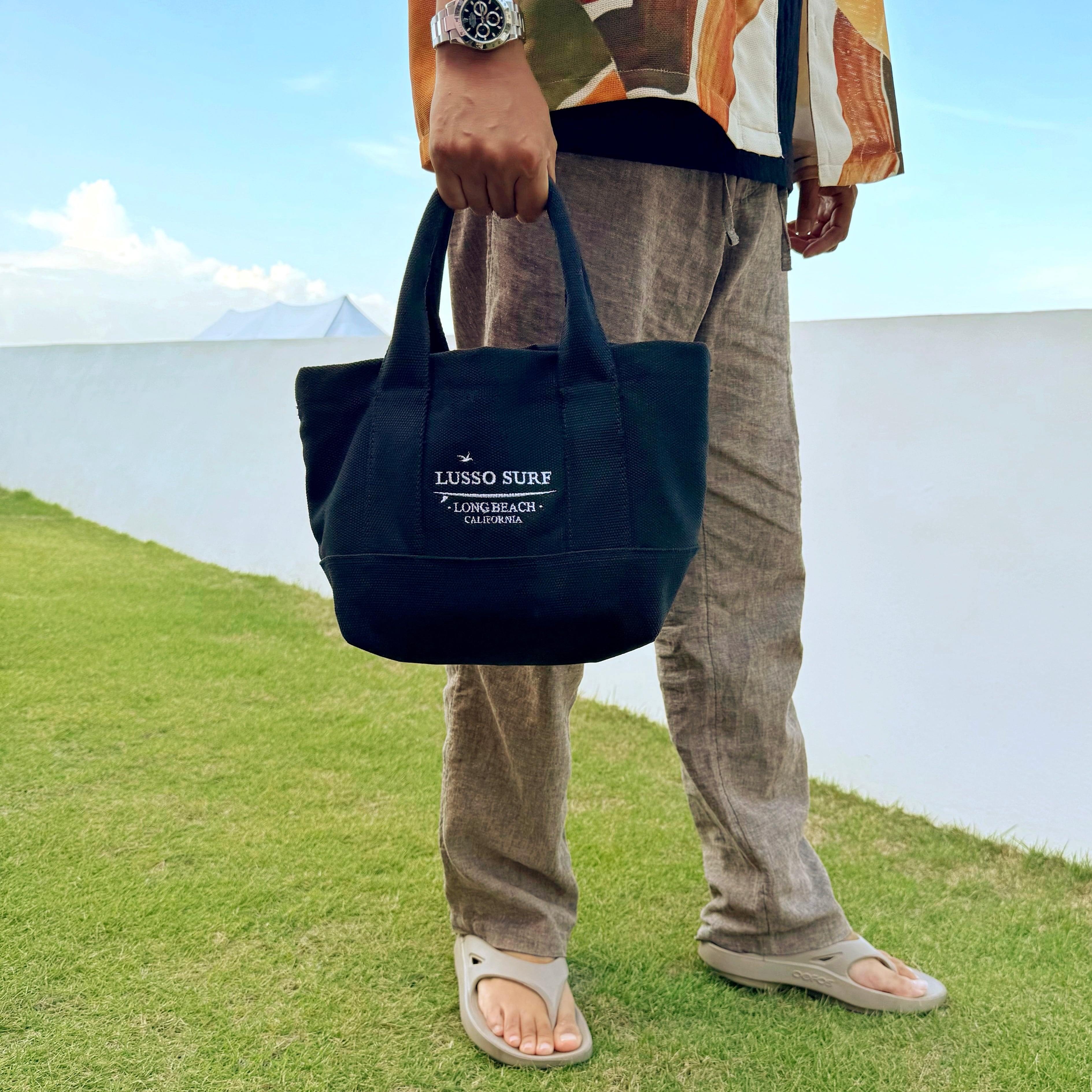 希少 Barkoutsiders Long Beach別注 トートバッグ 黒 Long Beach Tote Bag 【Black】 | LUSSO SURF