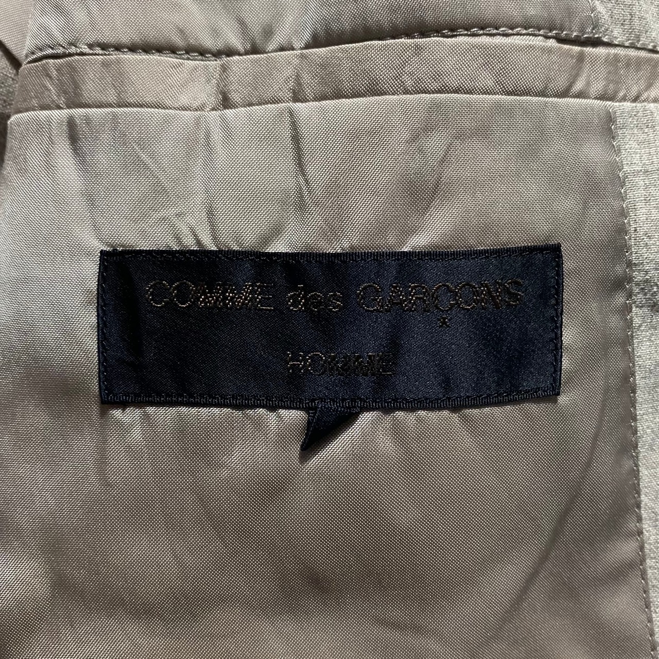 AD1995 COMME des GARCONS HOMME lapel switching linen tailored jacket