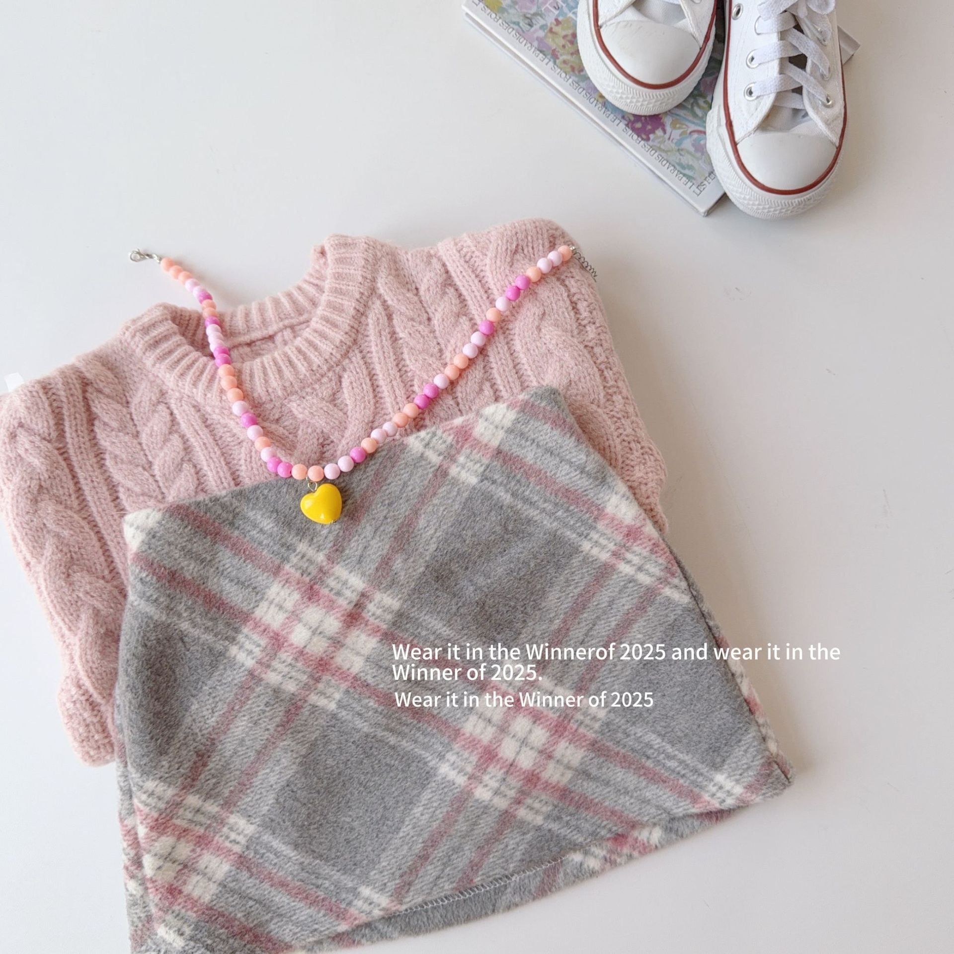 バイアスチェックミニスカート