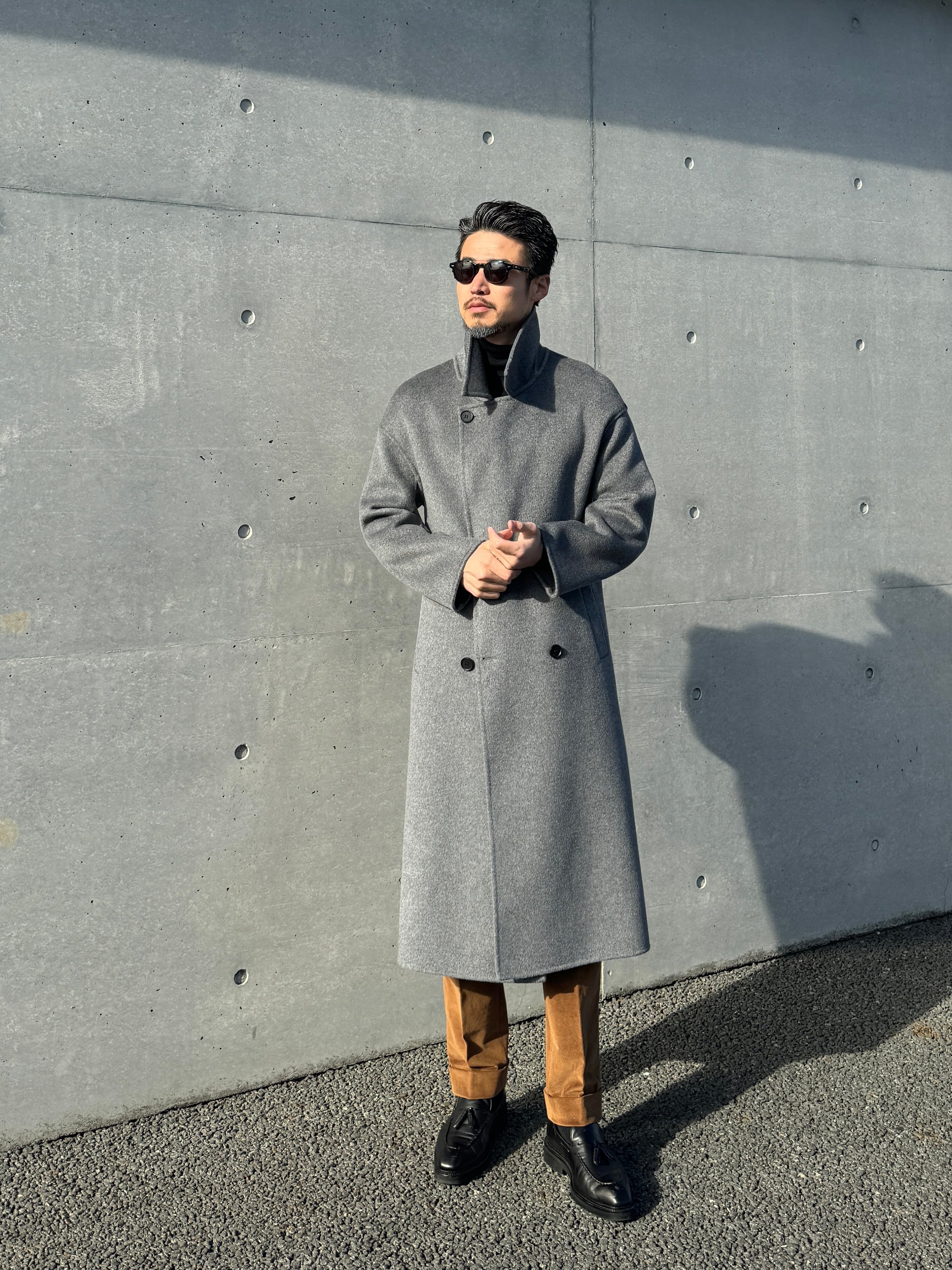 ウールオーバーサイズロングPコート | Wide Range