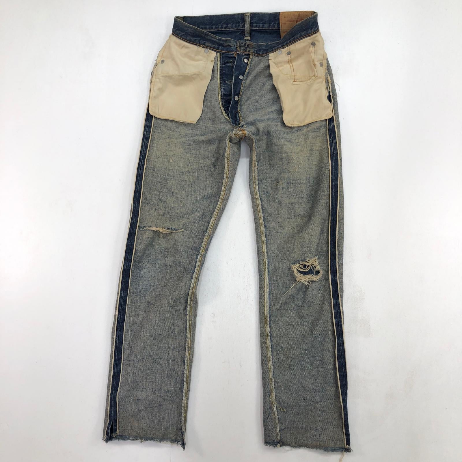 LEVI'S リーバイス 70年代 USA製 501 BIG E 66前期 バックポケット 裏