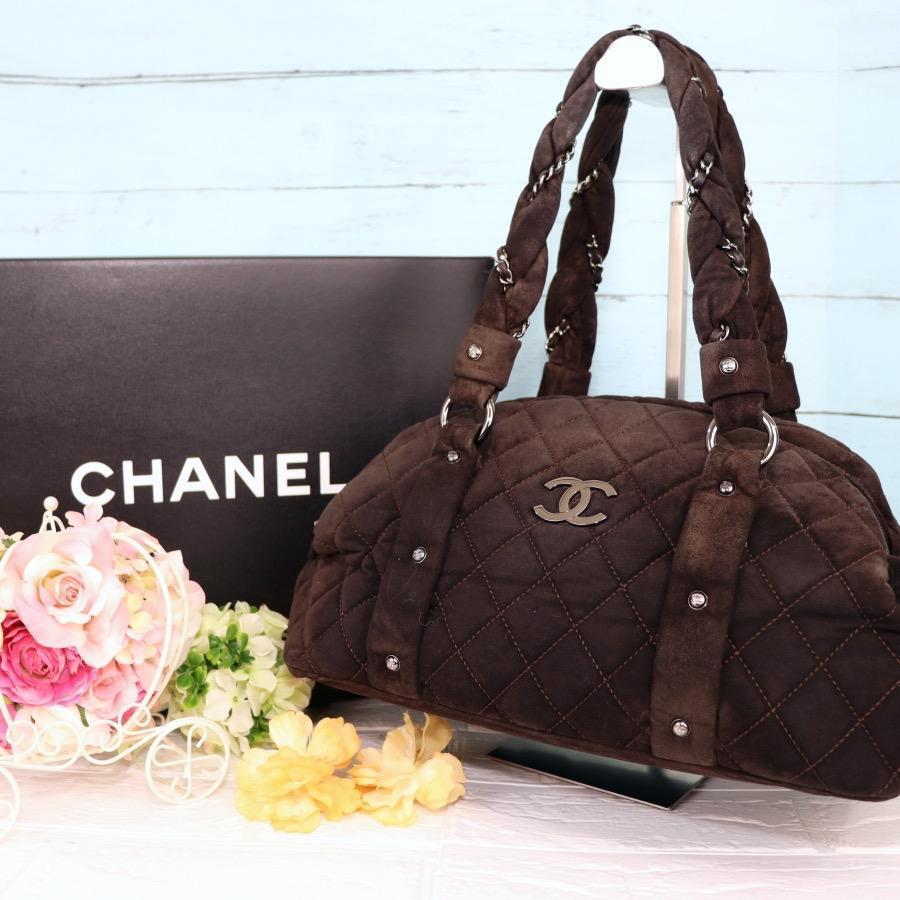 CHANELシャネル スエードレザー ココマークバッグ