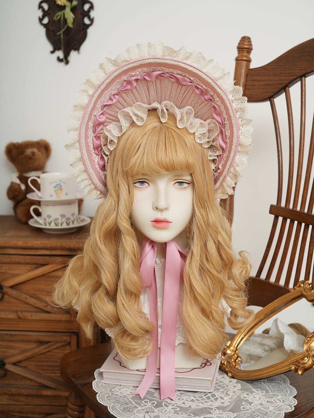 Fashion Show】あけぼのの供人 フリルブリムボンネット | HoshibakoWorks