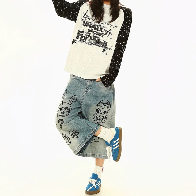 スターグラフィックメランジラグランTシャツ 2col R02585