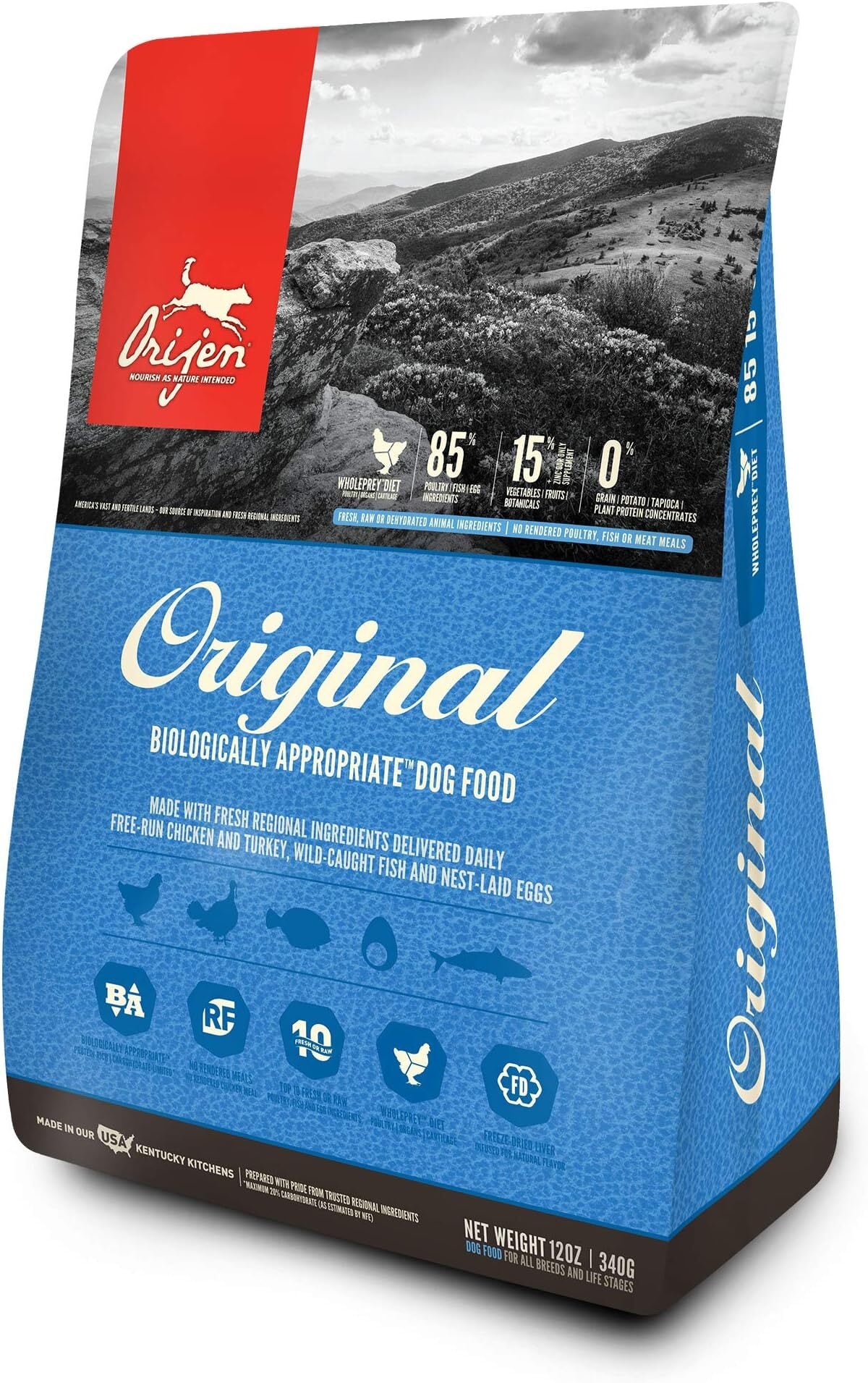 購入 【アメリカ産】Orijen(オリジン) ドッグフード オリジナル 2kg 0