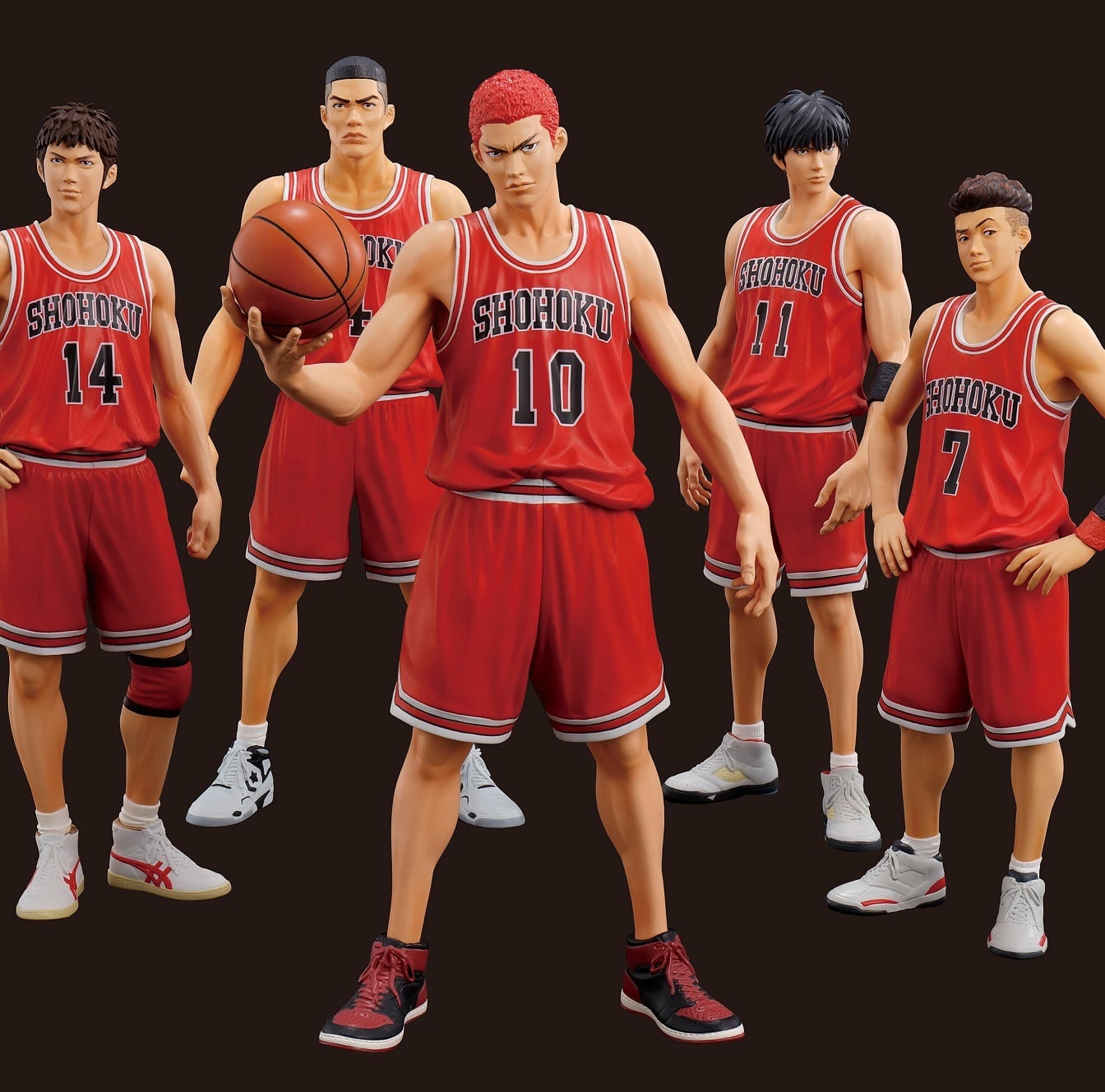 スラムダンク SLAMDUNK 湘北 ユニフォーム 5種セット ①-