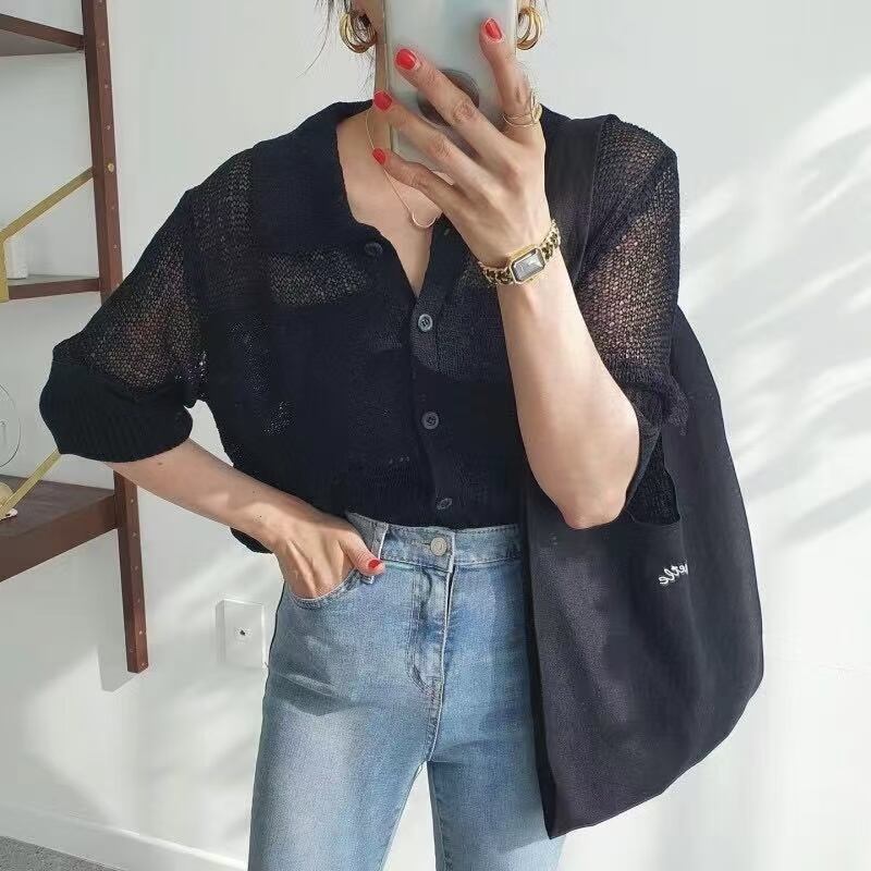 シアーニットシャツ　AJ1079-E02