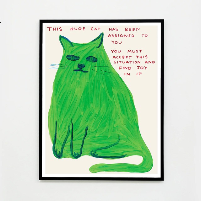 POSTER: DAVID SHRIGLEY: This Huge Cat