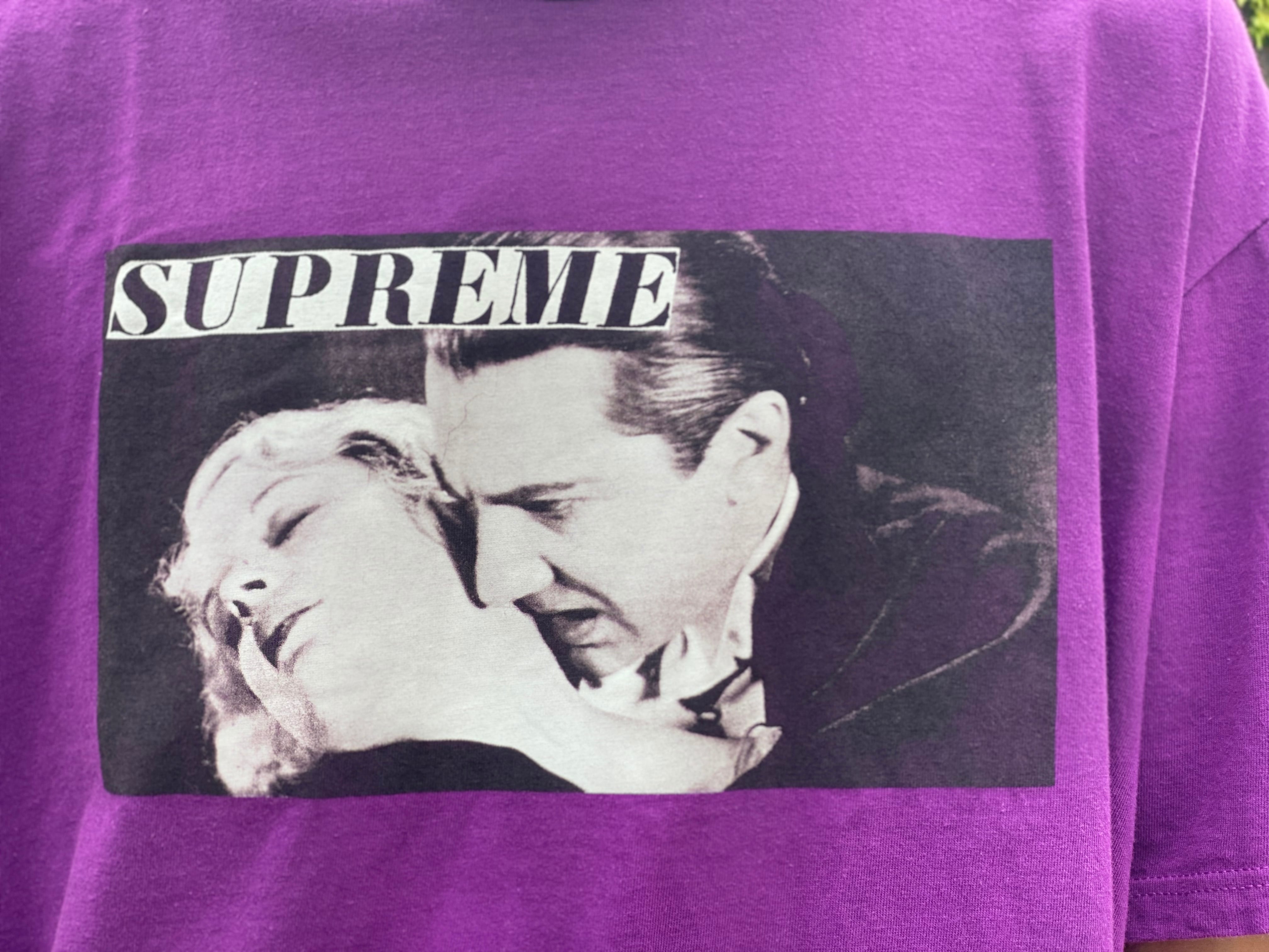 トップスM 紫 supreme bela lugosi tee purple Tシャツ