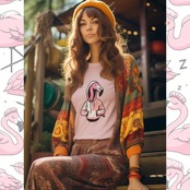 T-shirt -フラミンフーディA 4104