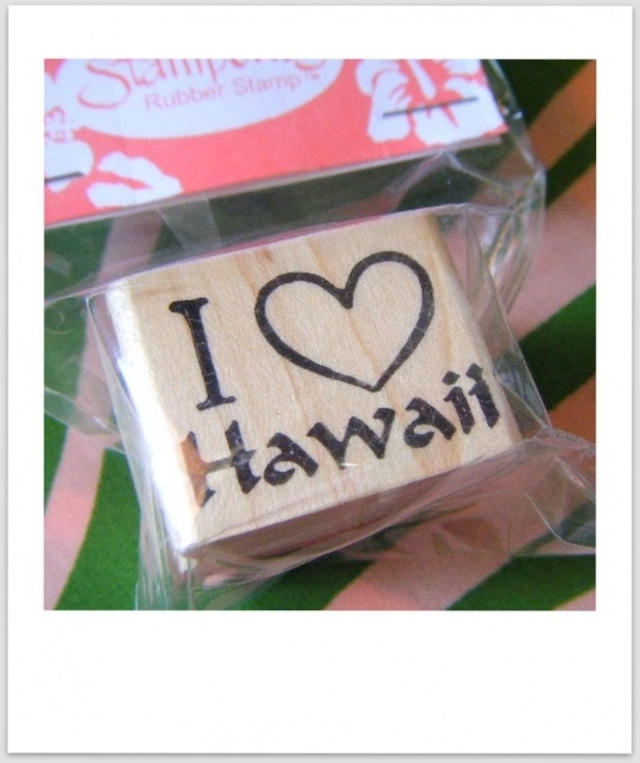 ハワイスタンプ♪I LOVE HAWAII M:size