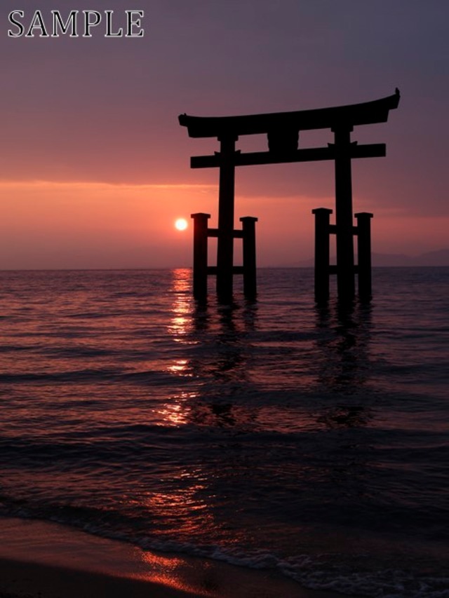 白鬚神社の朝陽　JPEG