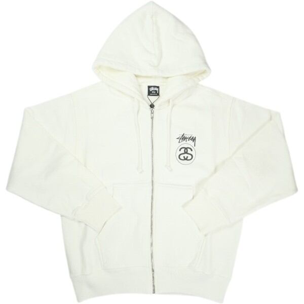 Size【S】 STUSSY ステューシー 24AW CROWN BAND ZIP HOODIE WHITE