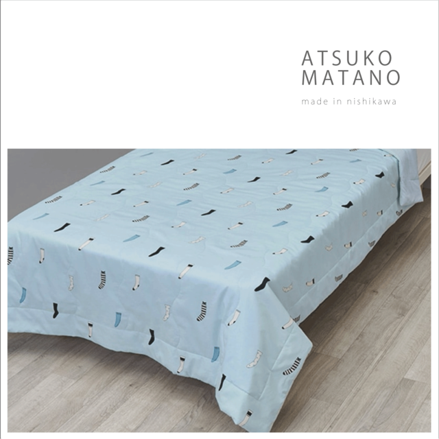【ATSUKO MATANO】コットンキルトケット　西川㈱ ※特典付き
