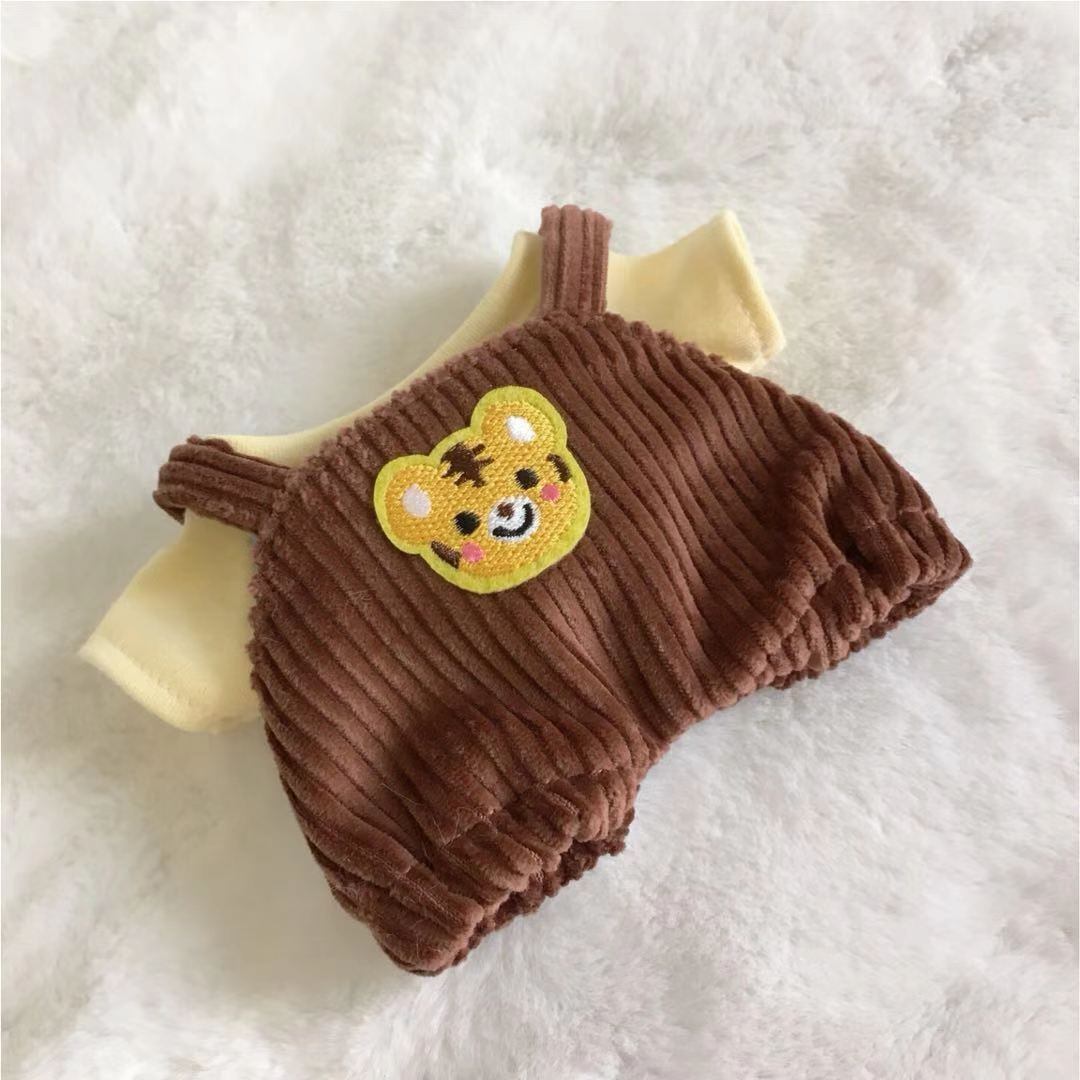 Kpop ぬいぐるみ 服 キャスケット＆サロペット [Qoo10] 20cm