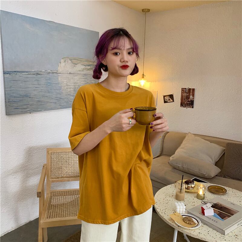 スプリングスリムルーズプルオーバー Tシャツ シャツ スタイルトップス 春物 試着室80113293251