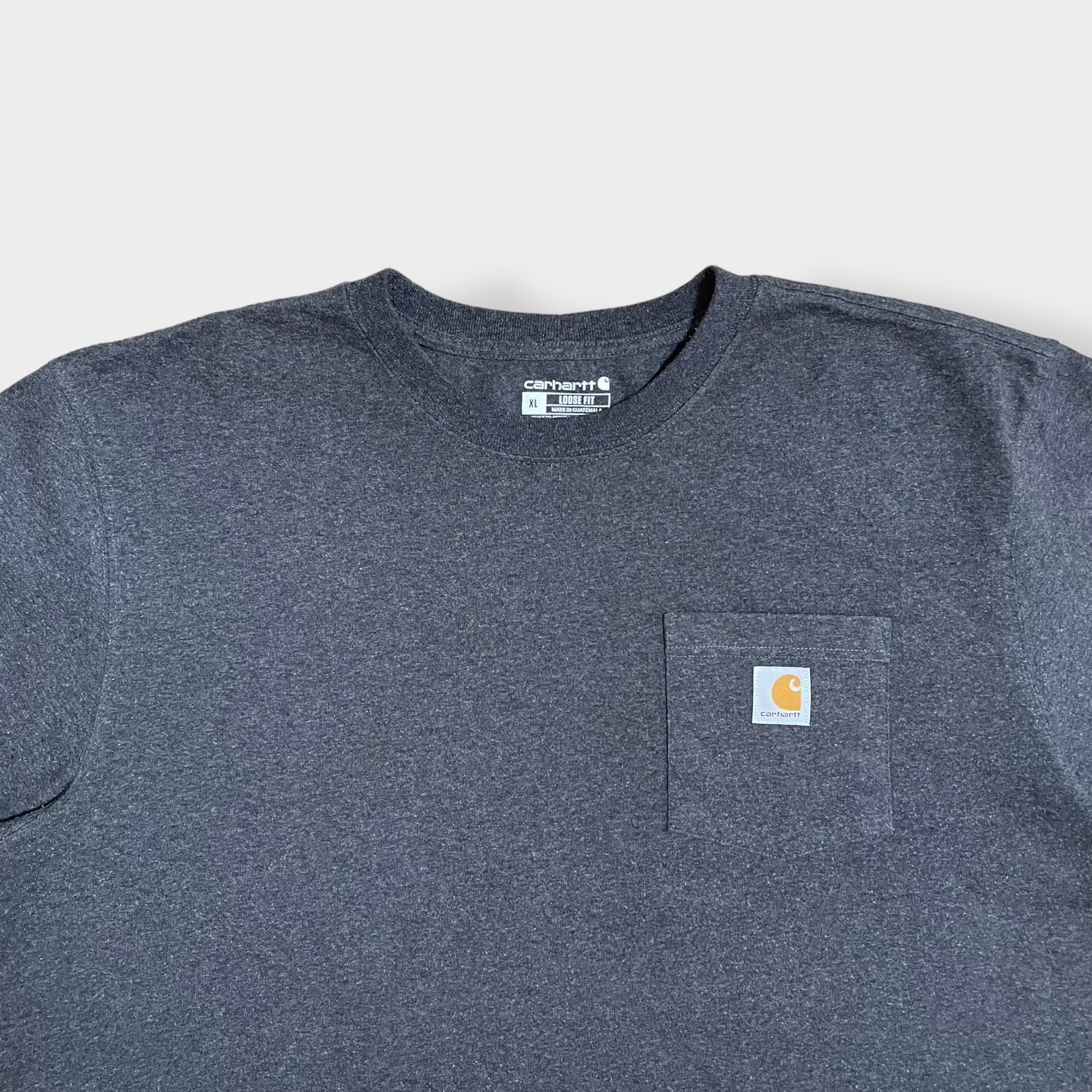 Carhartt】Cロゴ スクエアロゴ ラベル ポケット 半袖 Tシャツ