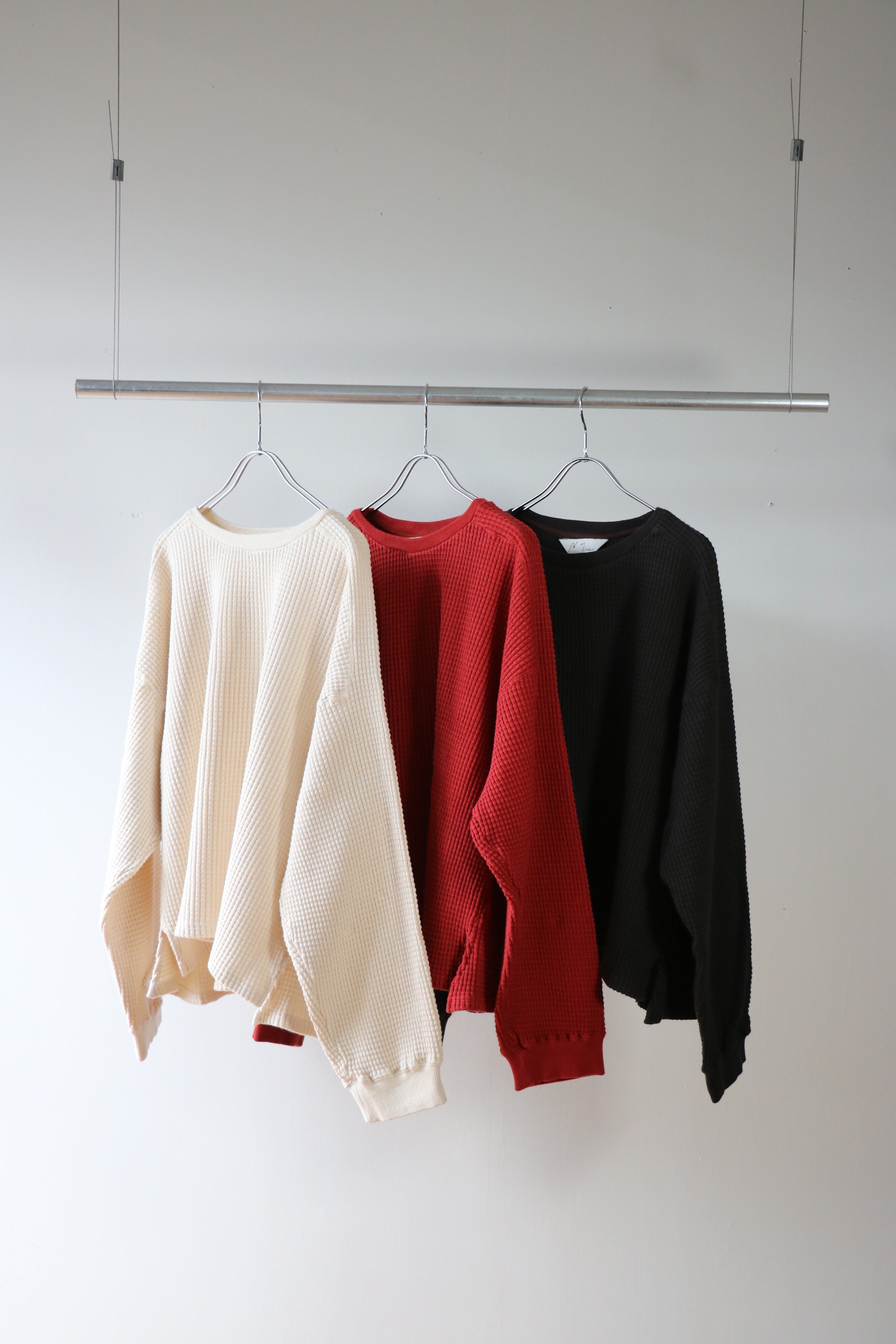 Ancellm -HEAVY WAFFLE OVER LS- / ANC-CT124 / アンセルム ヘビーワッフルオーバー T