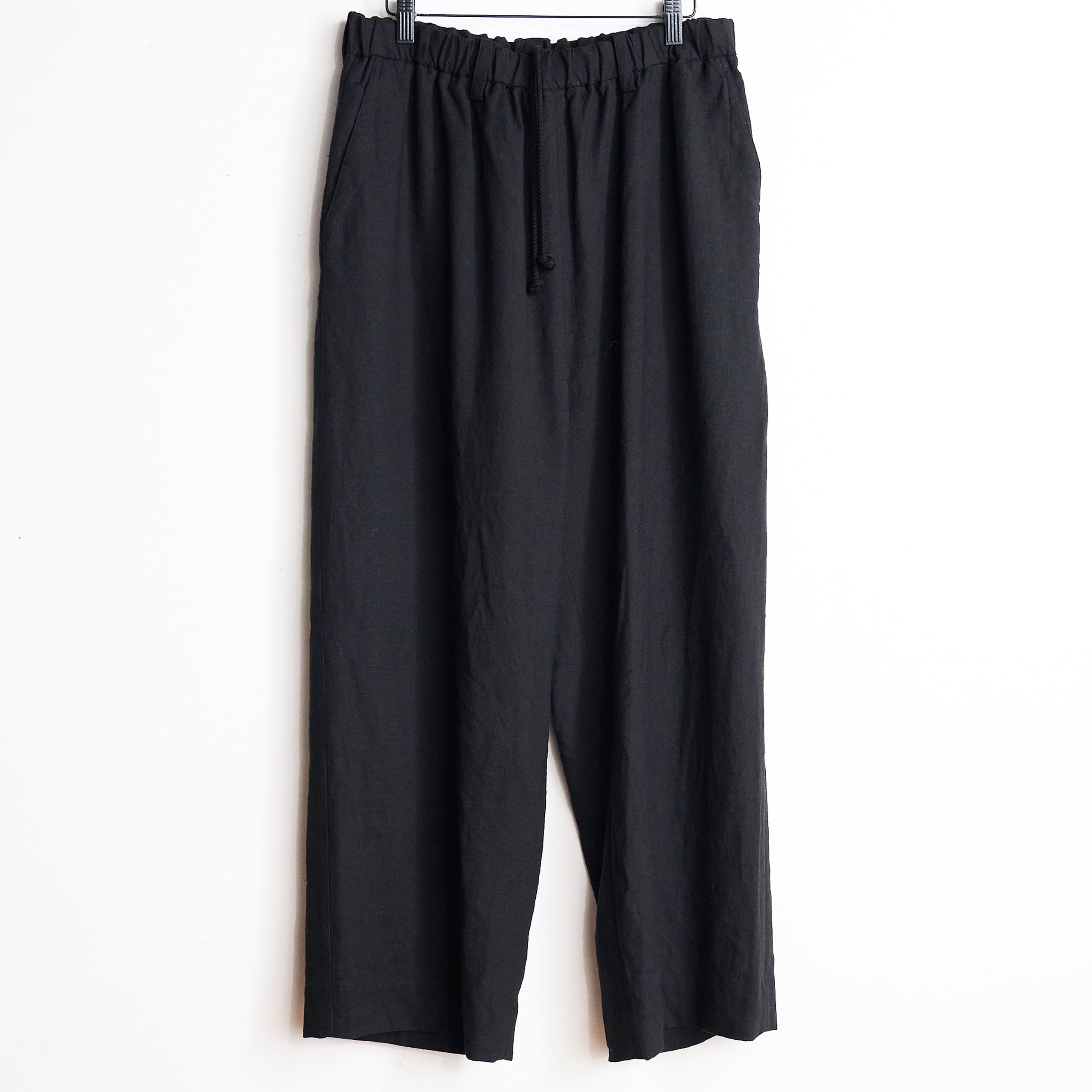 suzuki takayuki スズキタカユキ wide-straight pants S262-11 black
