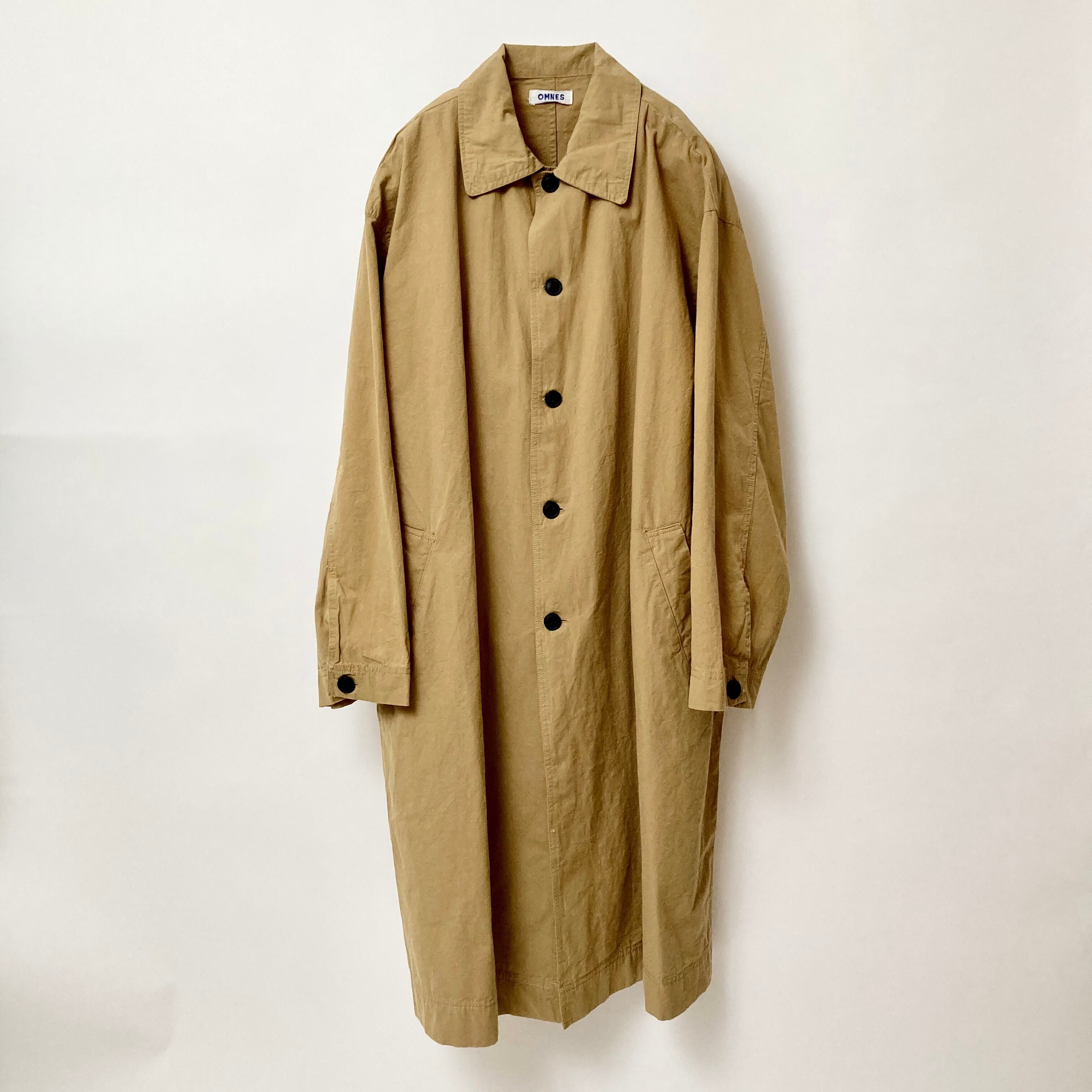 ウォッシュ加工ダンプ ステンカラーコート