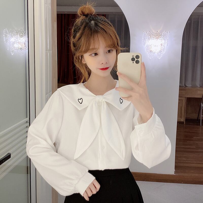 シャツ スプリングスタイルトップス ロング 春物 試着室55161451822