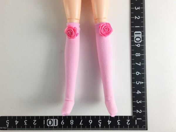 ドールアクセサリ 1/6 女性用 靴下 ストッキング ピンク BS232 - 画像1