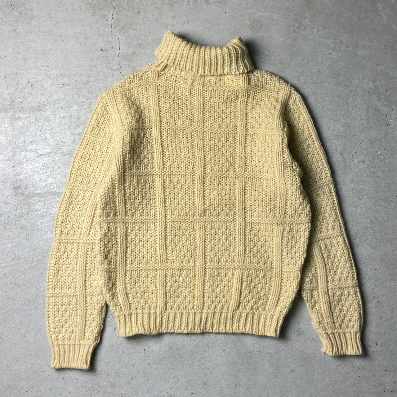 60年代 KoDEL タートルネック ウールニットセーター メンズM 古着 60s 