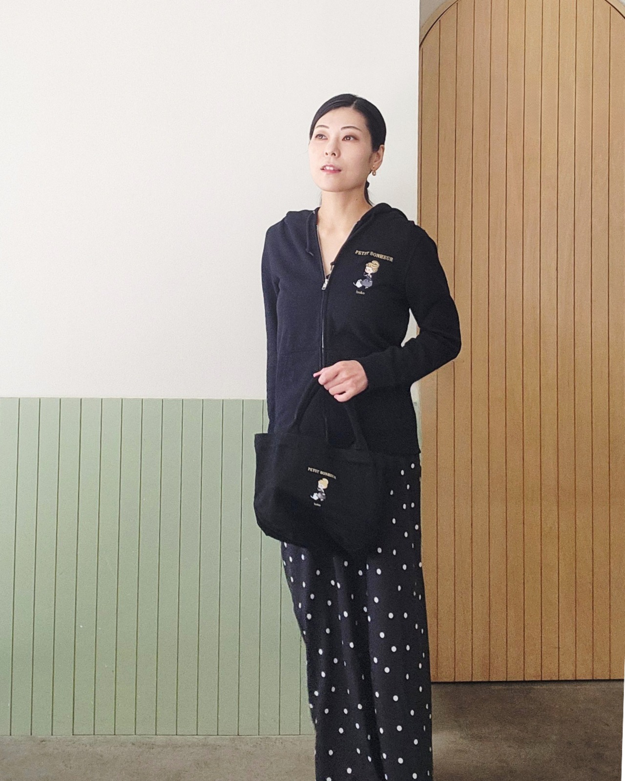 【1週間限定】Rouge_刺繍ジップパーカー - 2