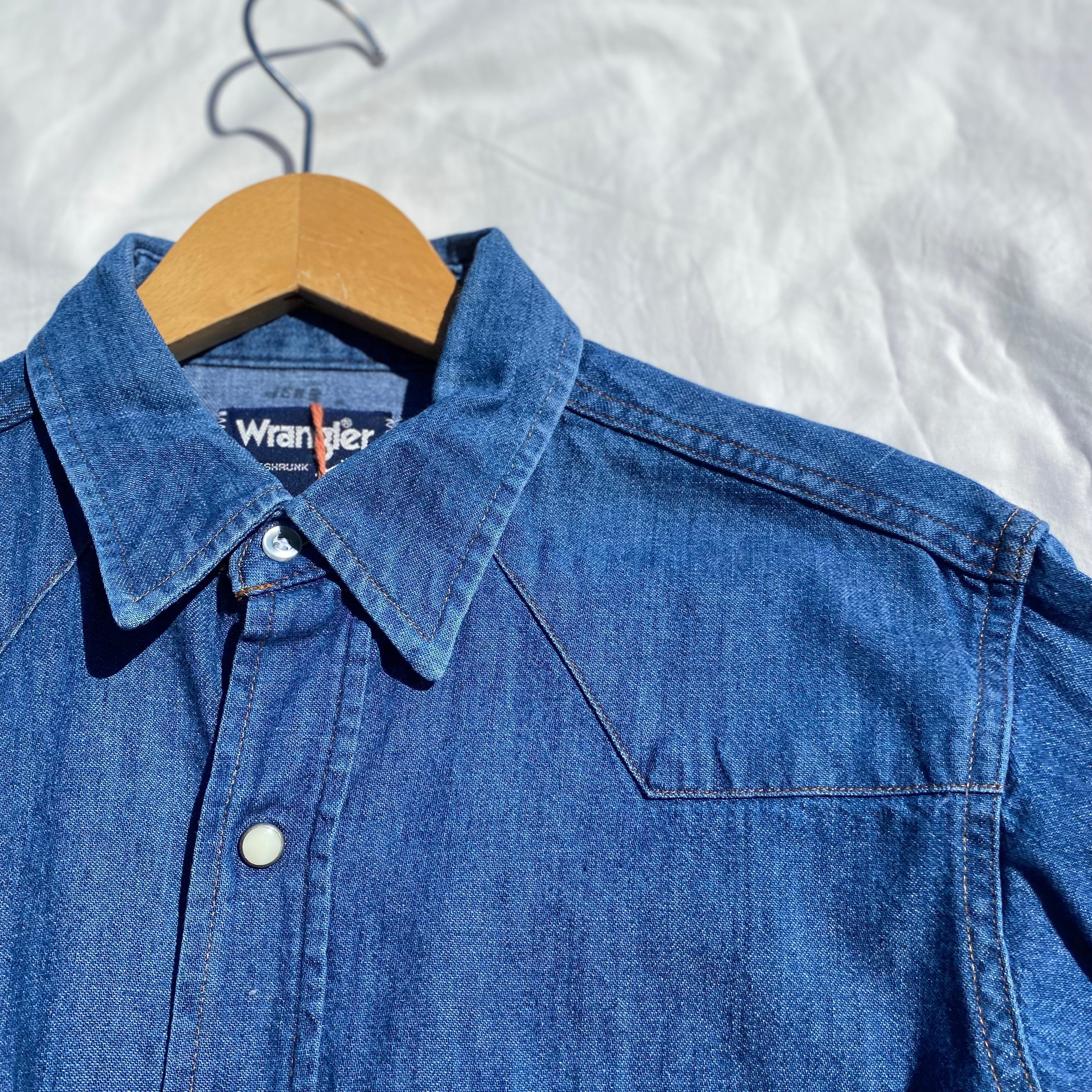 Wrangler Denim Western Shirt 15 1/2 Made in USA / ラングラー