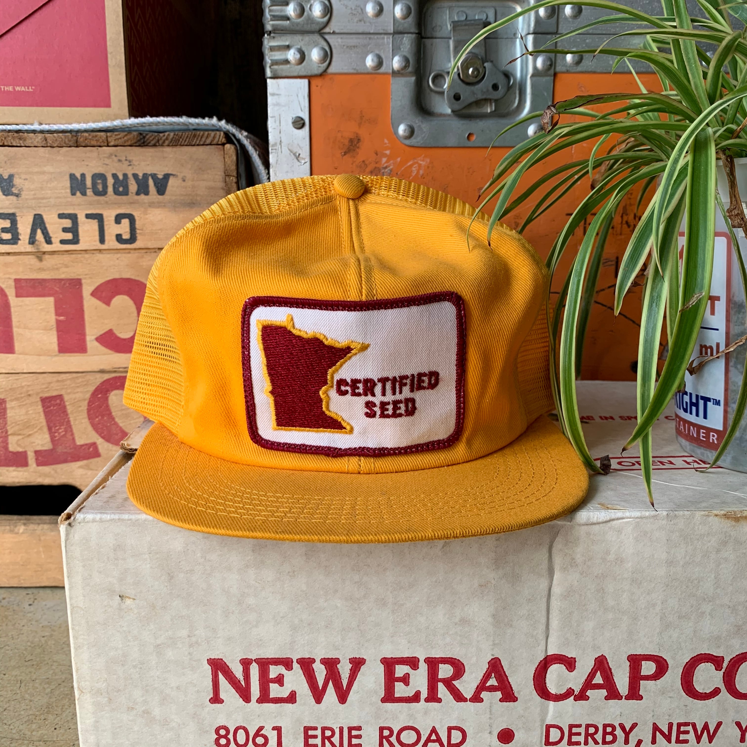 Vintage K-Brand Mesh Trucker Hat SnapBack ”Certified Seed