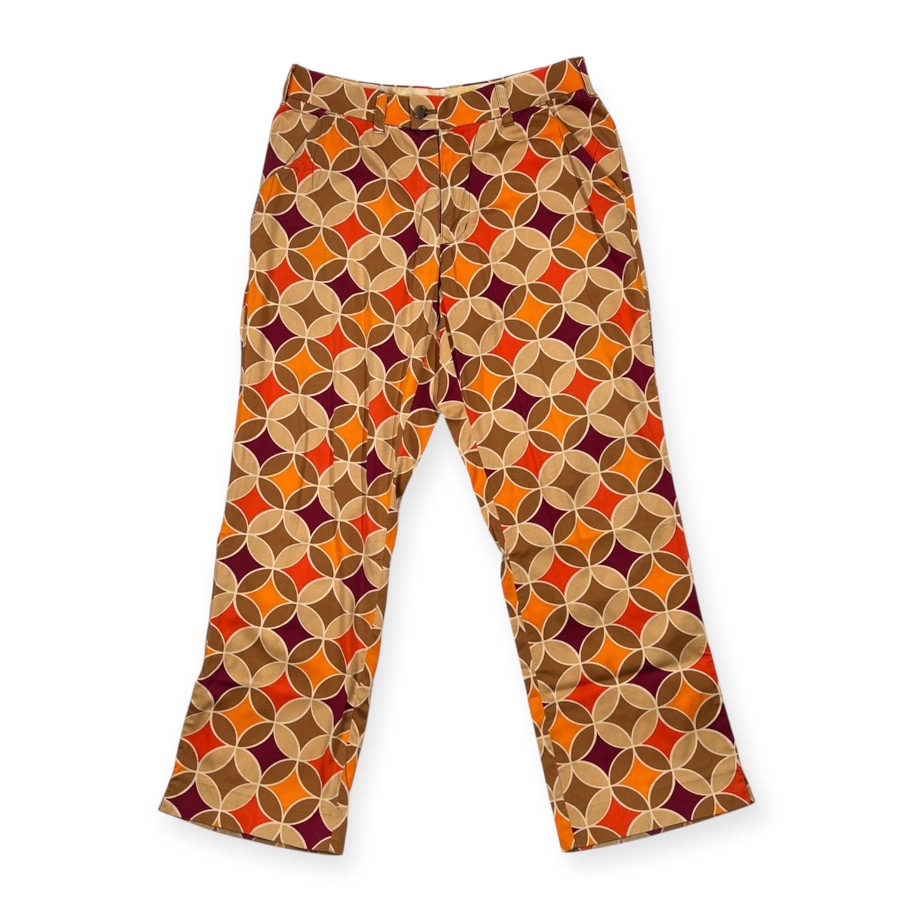 LOUD MOUTH ラウドマウス 総柄 ロングパンツ ストレッチ スラックス ボトムス サイズ 32 /メンズ/ゴルフ