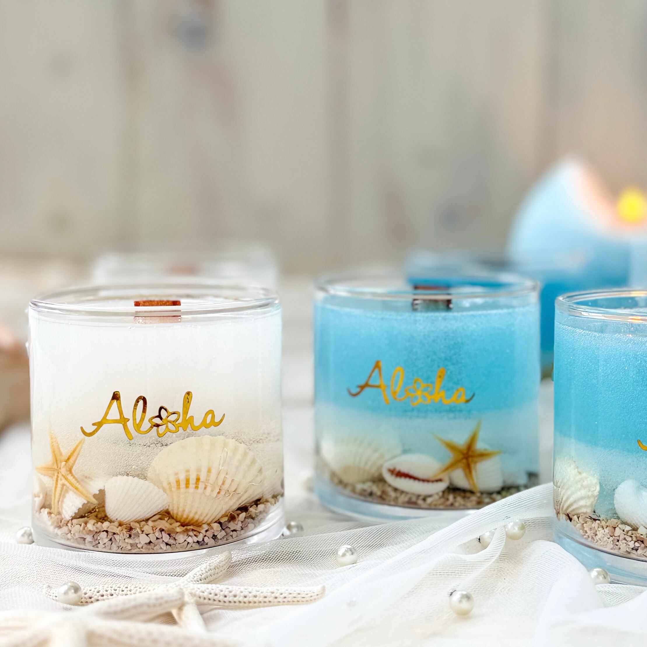 キラキラ海アロマキャンドル＊Aloha | paume*paume