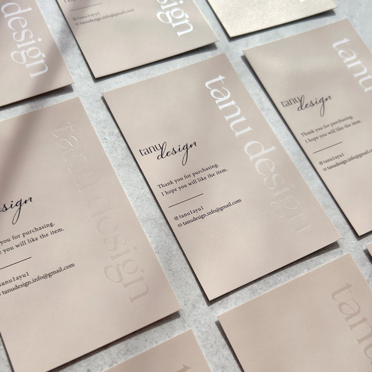 〈パール箔押し印刷〉ショップカード・名刺【選べるカラー】