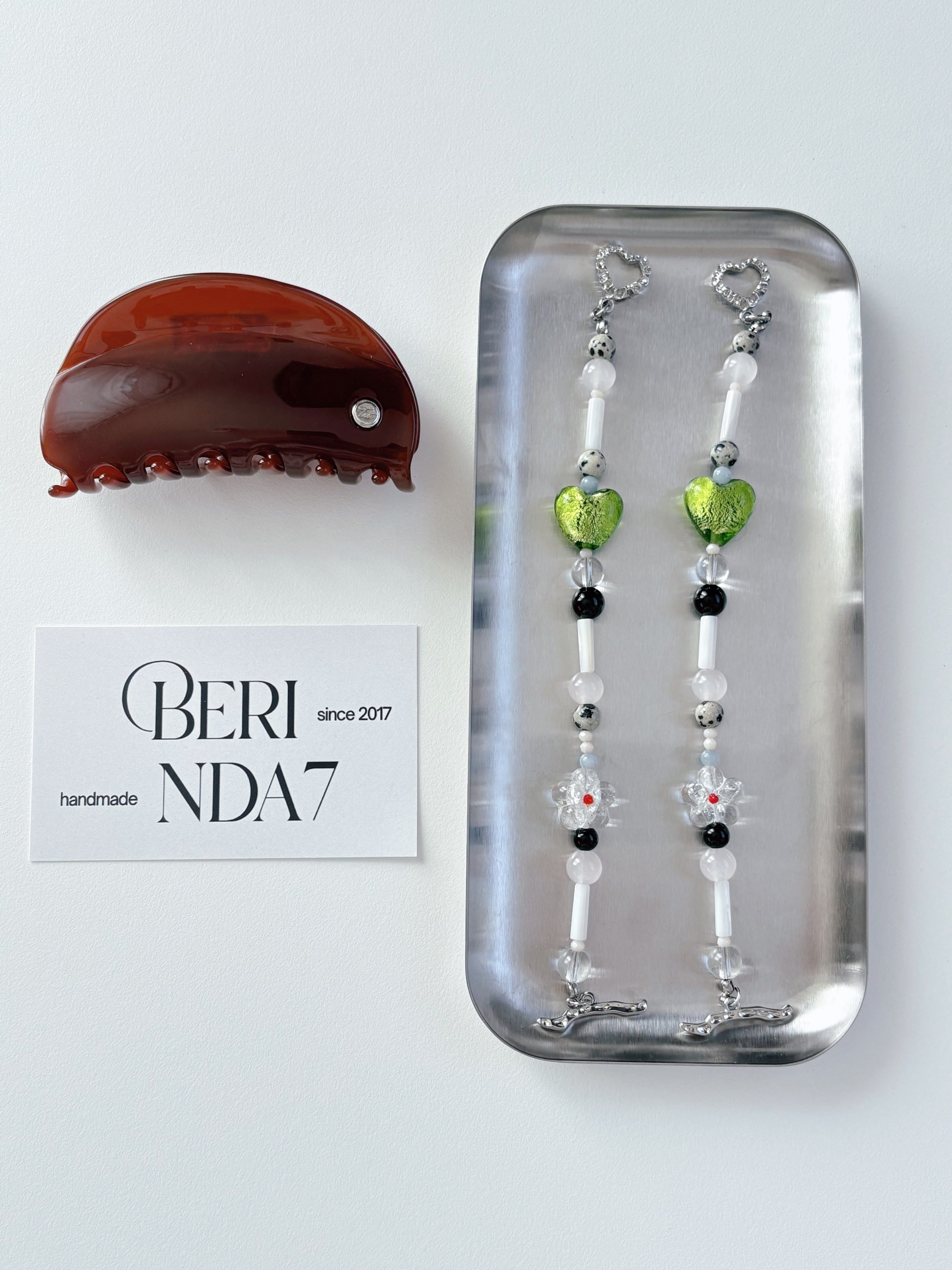 Dalmatian jasper bracelet