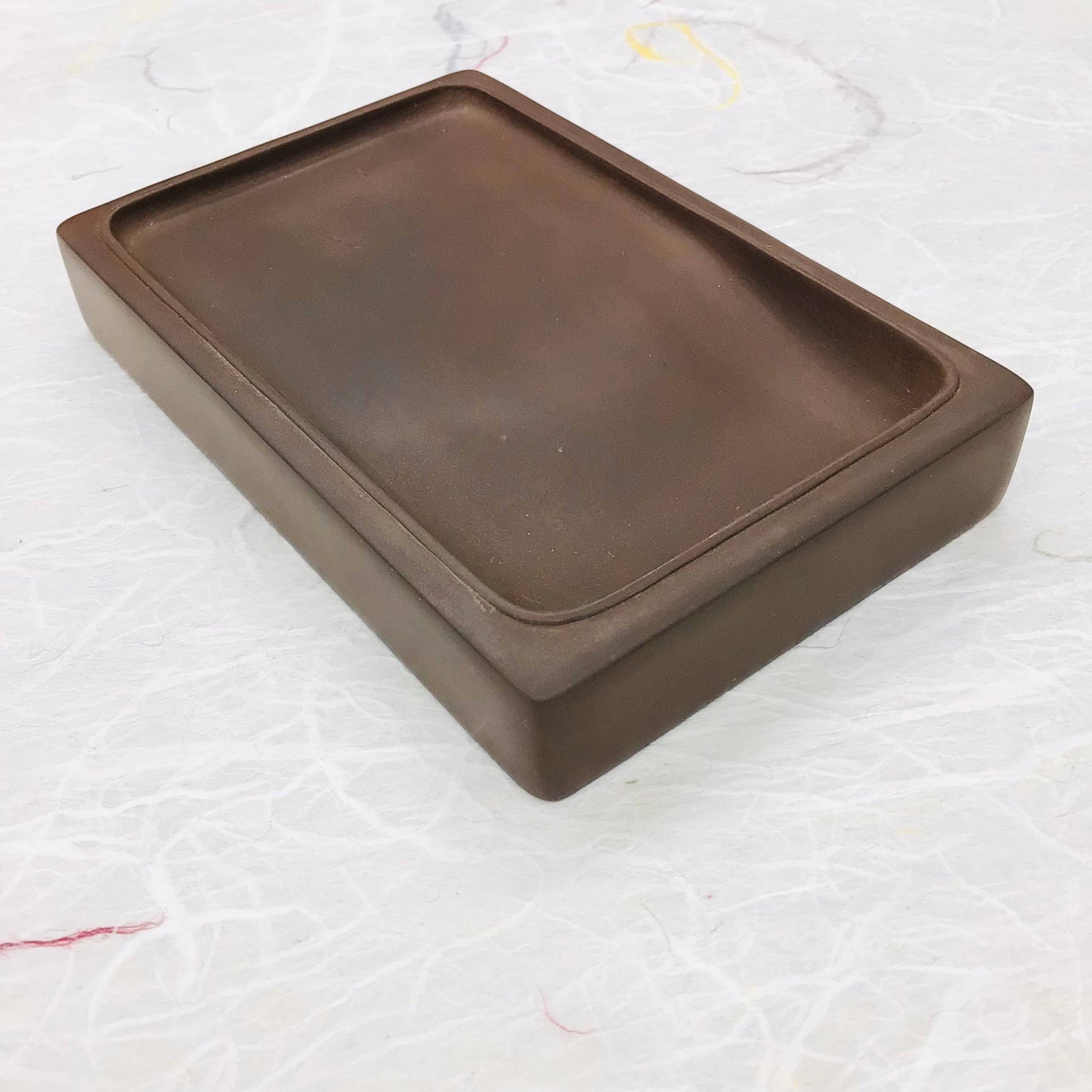 汾河澄泥硯(ふんがちょうでいけん) 長方尚池硯 5インチ (あ) | 書道と