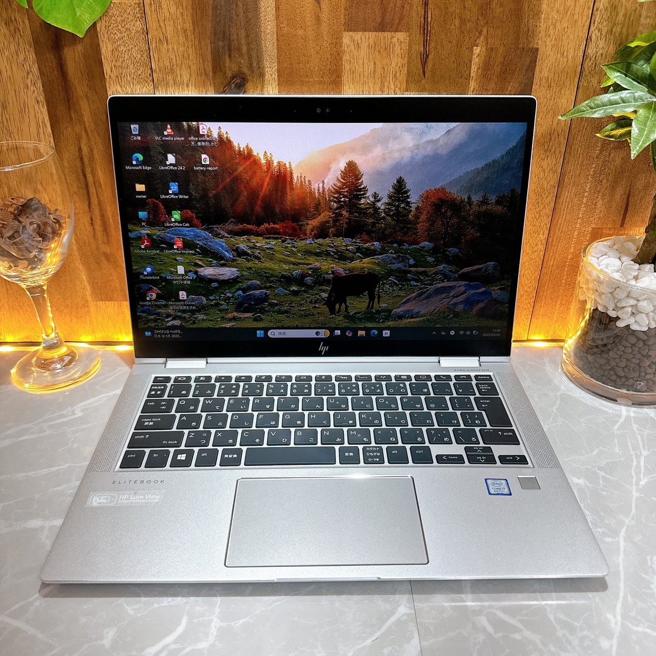最高峰i7/HP EliteBook x360 /SSD512GB/メモリ16GB/i7第8世代/ タッチパネル式/ノートパソコン