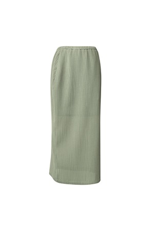 [LE17SEPTEMBRE] AUBE PLEATS LONG SKIRT [GREEN] 正規品 韓国ブランド 韓国通販 韓国代行 韓国ファッション LE 17 SEPTEMBRE ル 17 セプテンバー le 917韓国 店舗