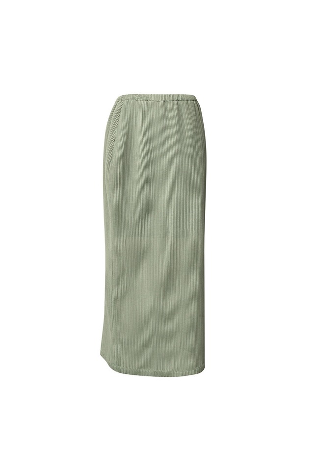 [LE17SEPTEMBRE] AUBE PLEATS LONG SKIRT [GREEN] 正規品 韓国ブランド 韓国通販 韓国代行 韓国ファッション LE 17 SEPTEMBRE ル 17 セプテンバー le 917韓国 店舗