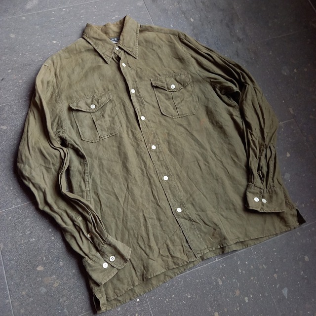 リネンボックスシャツ used [104097]