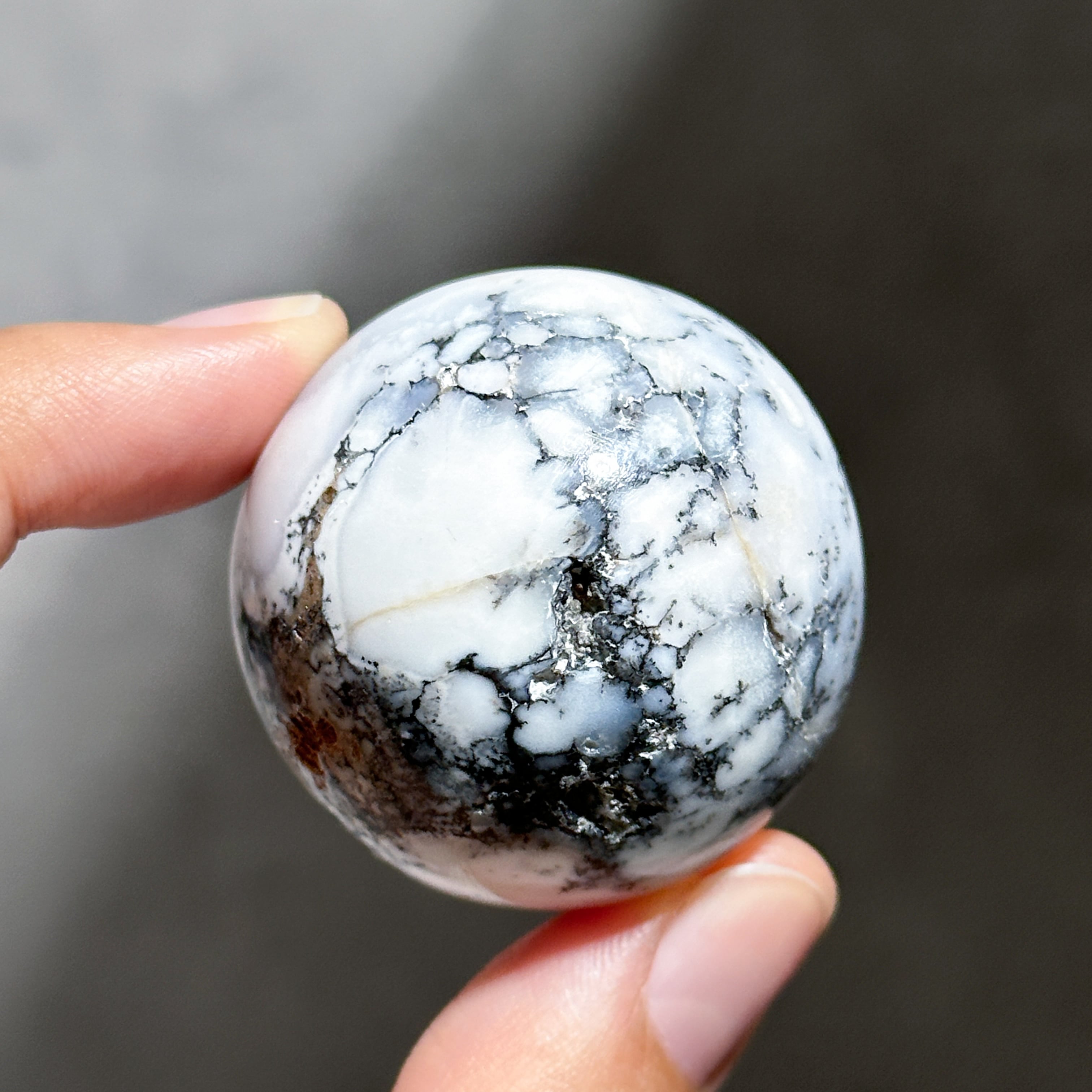 あんこ　天然石 デンドリティックアゲート スフィア51◇ Dendritic Agate ◇天然石