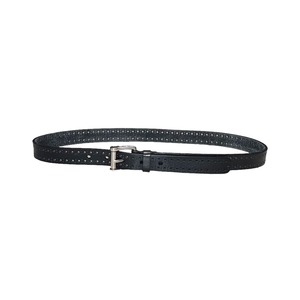 GUCCI black color punching leather belt