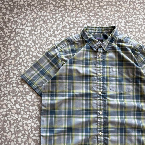 Patagonia / check SS shirt size L