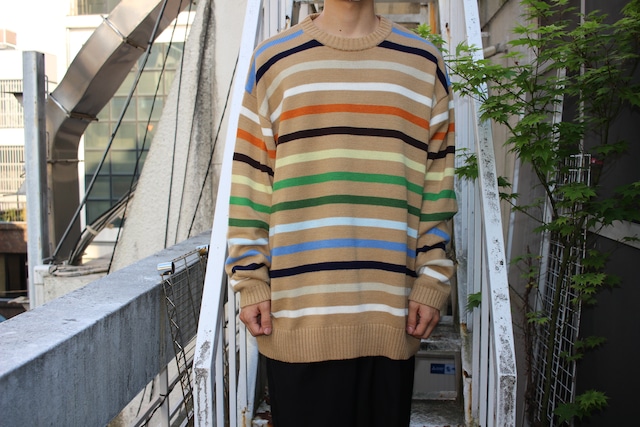 【online限定】colorful border sweater
