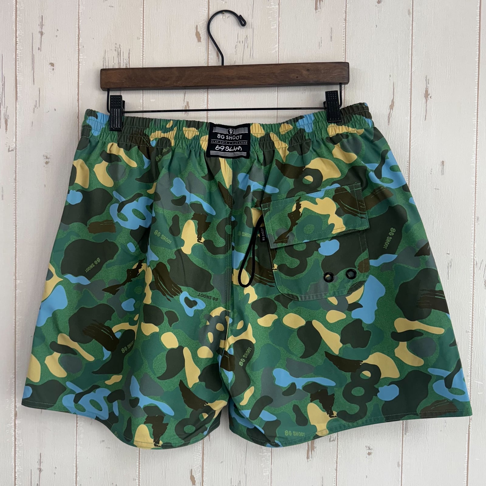 8G SHOOT×69slam ALOHA SHORT PANTS -GREEN CAMO- | 8G SHOOT WEBSTORE