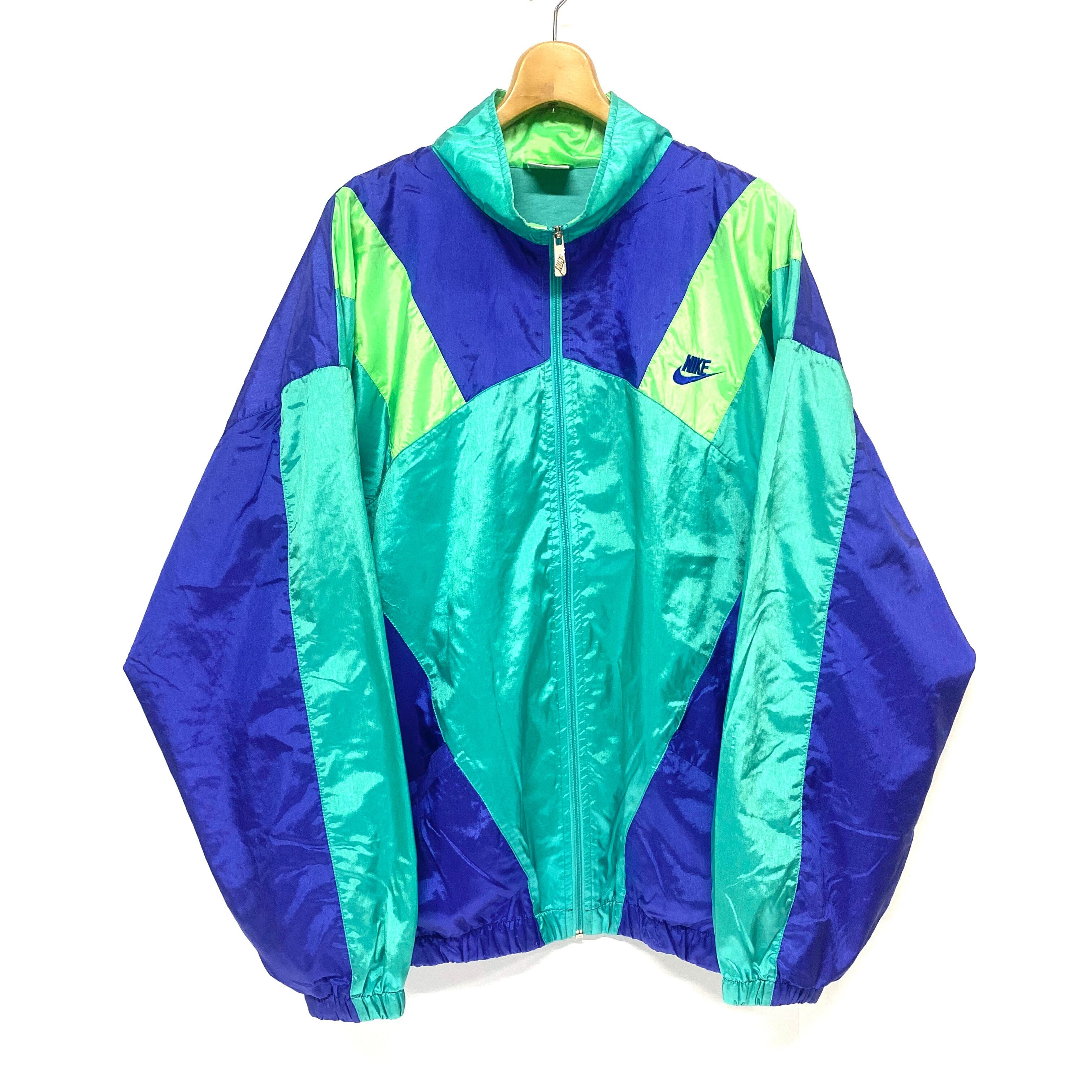 【レア品】NIKE グリーン　中綿ブルゾン　L  白タグ　90s 一点物