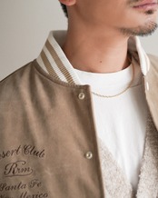 【#Re:room】DESERT CLUB SUEDE STADIUM JACKET［REJ138］