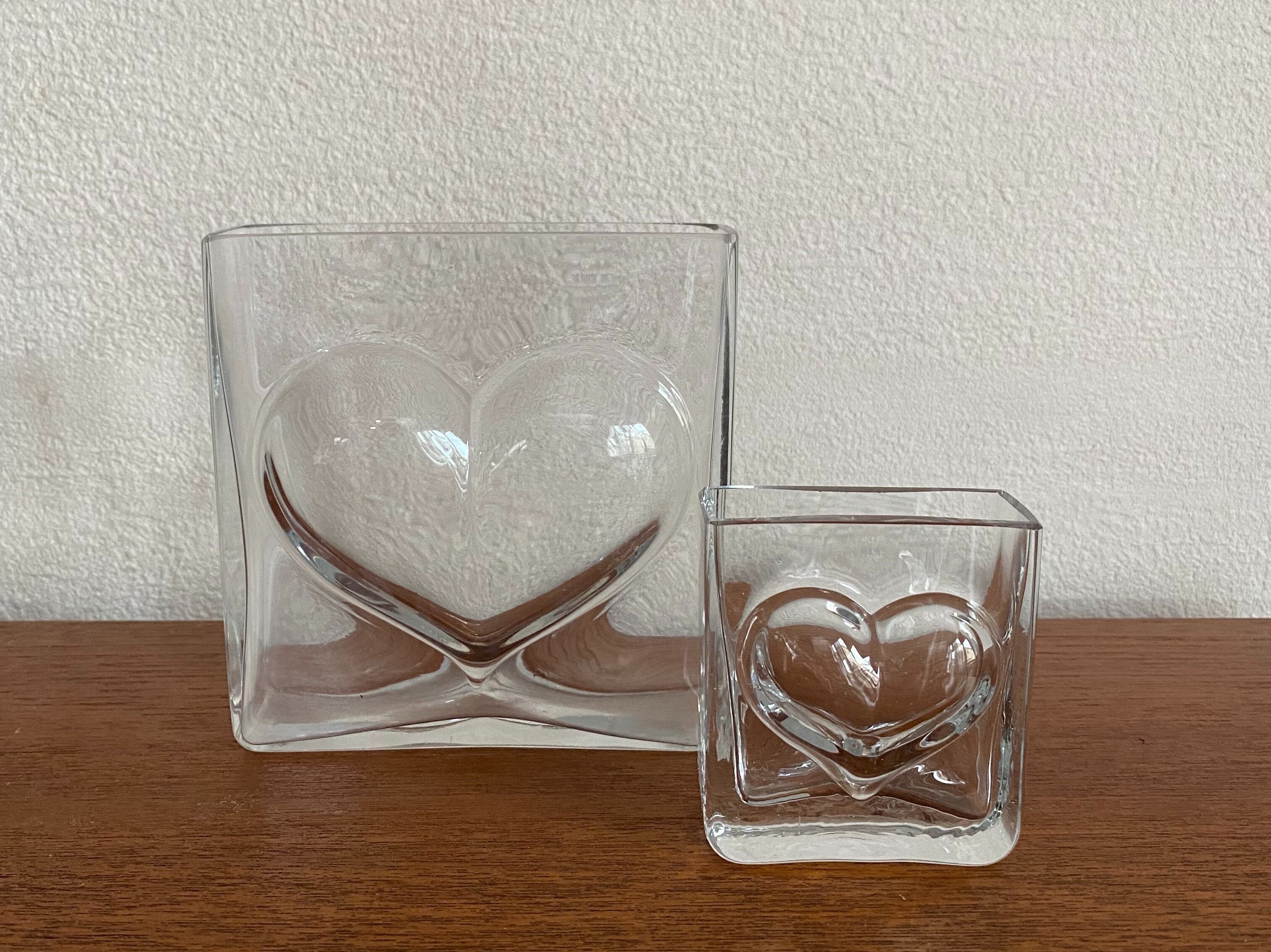 〈vintage〉square heart vase(M)