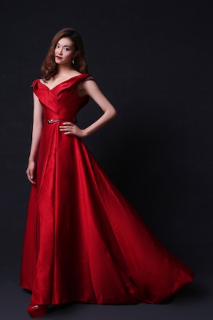 “in Red” SIAイブニングドレス