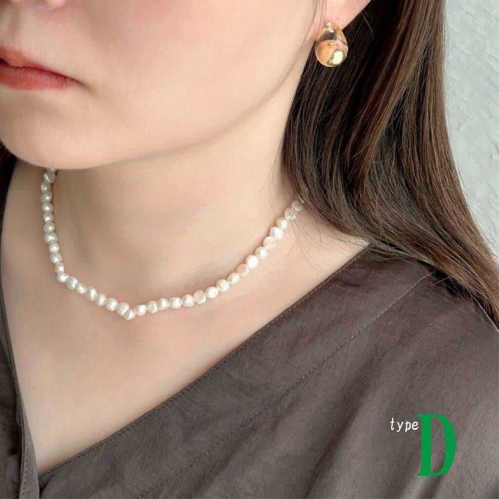 【SELECT】淡水パール ショートネックレス