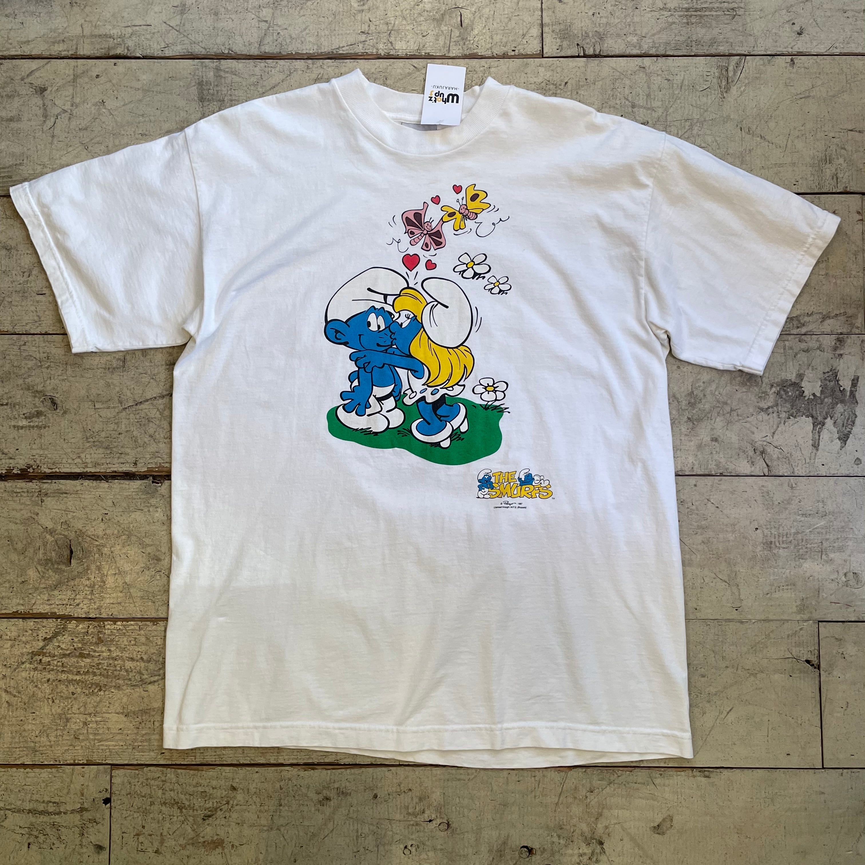 90s THE SMURFS T-shirt | What’z up powered by BASE